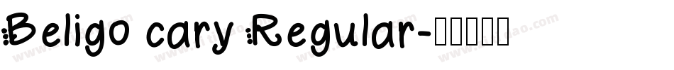 Beligo cary Regular字体转换